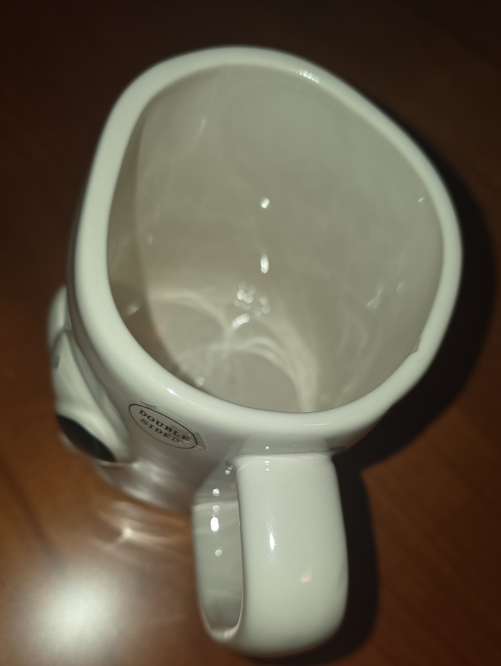 Rae Dunn White Ceramic Snoopy Mug with Orange Pumpkin and Bat Accents NWOT - Picture 2 of 5